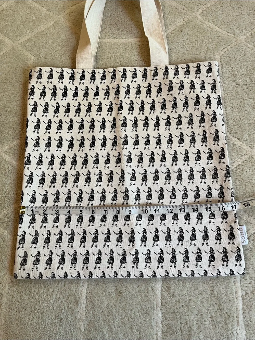 SoHa Hula Girl Tote & Toiletry Bags